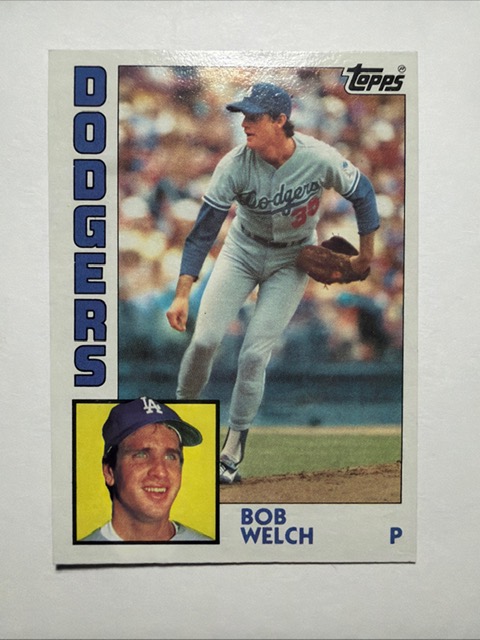 1984 Topps Dodgers Bob Welch