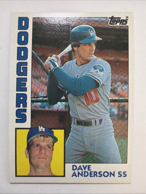 1984 Topps Dodgers Dave Anderson