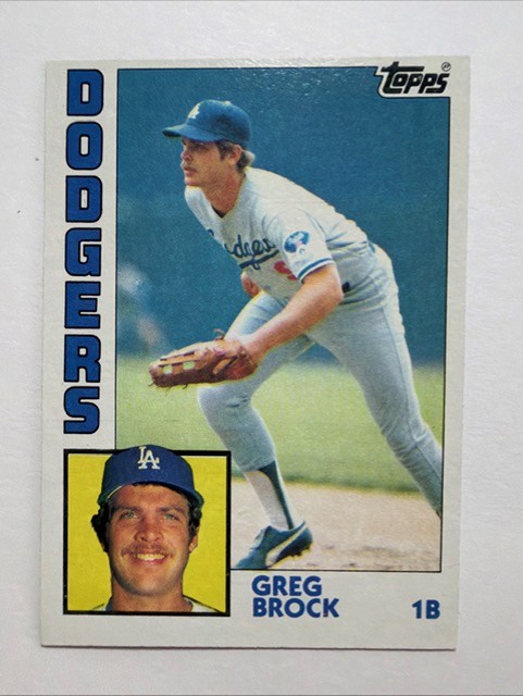 1984 Topps Dodgers Greg Brock
