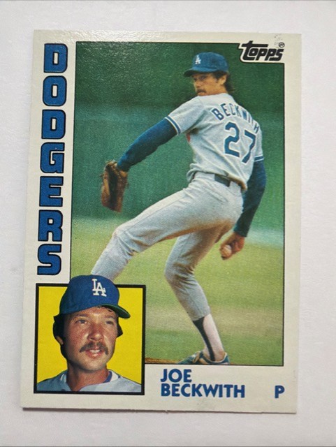1984 Topps Dodgers Joe Beckwith