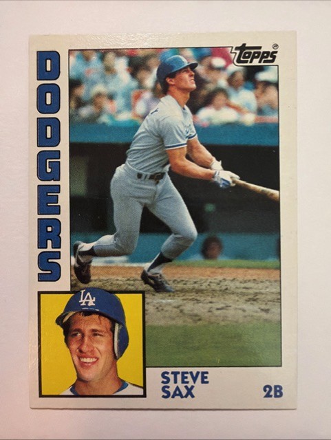 1984 Topps Dodgers Steve Sax