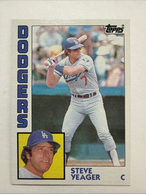 1984 Topps Dodgers Steve Yeager